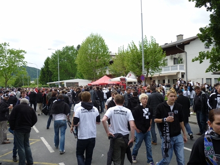 Die Fanzone in Klagenfurt