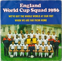 lp cover mit bild der englischen nationalmannschaft