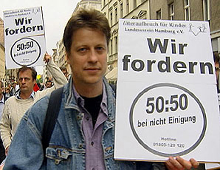 Demonstration der Väter