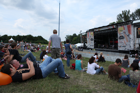 Bungee-Sprung am Donauinselfest