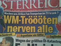 © Österreich Schlagzeile: WM-Trööööten nerven alle