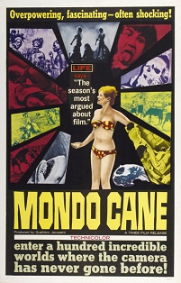 mondo cane filmplakat aus den 60ern - frau im bikini 