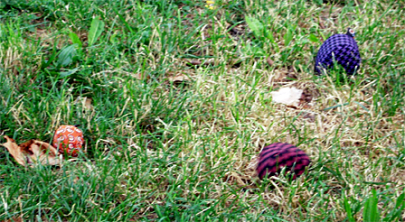 Crossboule-Kugeln im Grass