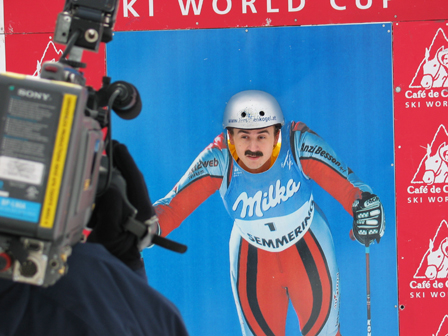 Austrofred am Start des Ski World Cup