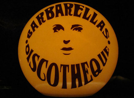 schild barbarella discotheque