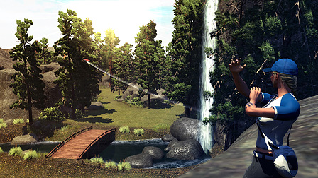 Screenshot aus "Disc Golf" aus dem Videospiel "Sports Champions" für die PlayStation 3.