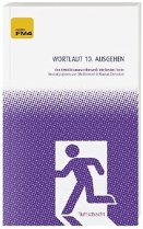 buchcover von wortlaut - fluchtweg piktogramm in violett