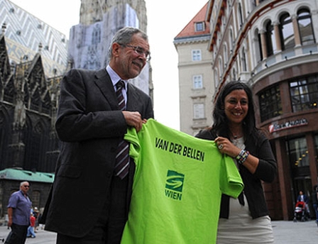 Alexander van der Bellen kandidiert im 1. Bezirk in Wien