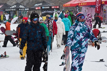 snowboarderInnen am Kaunertal Opening 2010