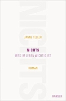 buchcover - nichts. was im leben wichtig ist. pinke schrift auf weiss