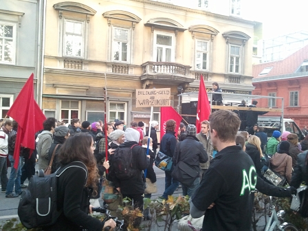 Studentenproteste Graz, Glacis