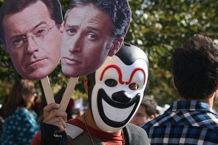 Rally To Restore Sanity, Washington DC, Jon Stewart, Stephen Colbert.