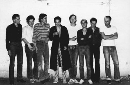 Die Gründer_innen: Miki Synuga, Gerald Hündgen, Wolfgang Burat, Clara Drechsler, Christof Pracht, Bernhard Schaub, Peter Bömmels, Wilfried Rütten. Foto: __Wolfgang Burat(http://wolfgangburat.de)