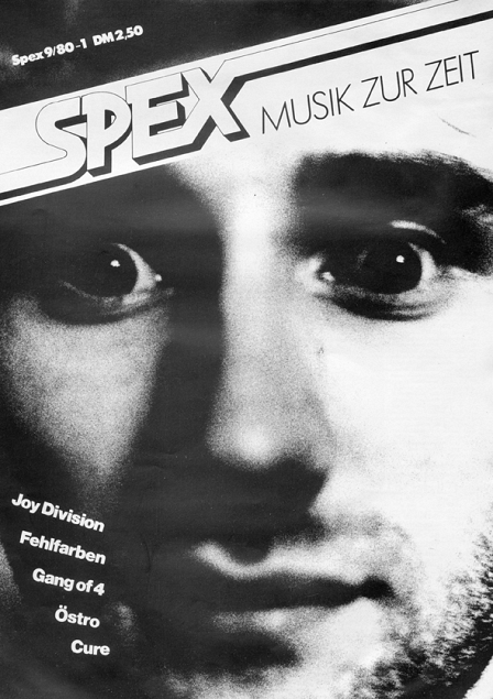 Cover: Spex Magazin 9/80, Gesicht schwarzweiß