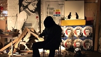 Silhouetten-Banksy