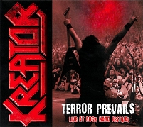 Cover des Kreator Live Albums "Terror Prevails"