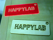 Das Logo von "HappyLab": Ein Schriftzug mit großen Lettern.