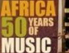 africa 50 years of music - schriftzug