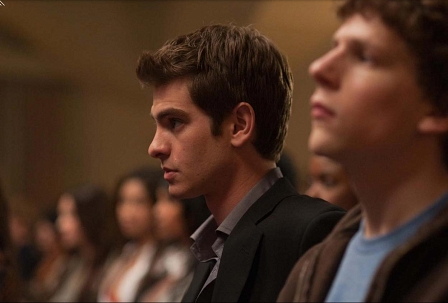 Andrew Garfield in "The Social Network"