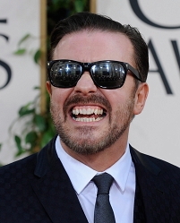 Ricky Gervais bei den Golden Globe Awards