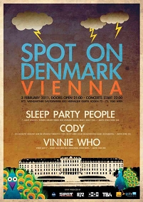 Flyer Spot On Denmark Festival 2011 am 03. Februar im Wiener B72