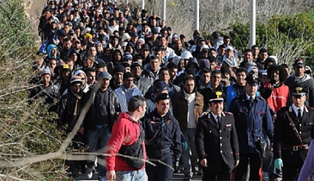 Flüchtlinge auf Lampedusa