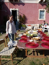 lunch on the farm