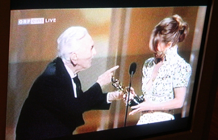 Kirk Douglas und Melissa Leo