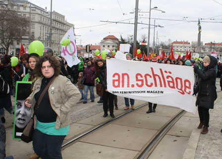 Frauendemo transparente