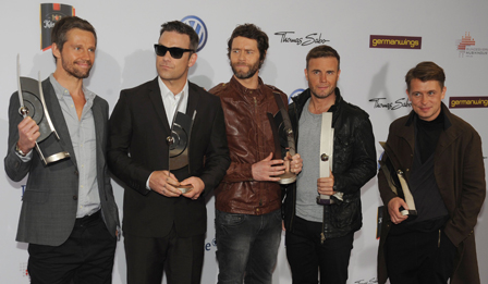 Take That am Red Carpet der Echo Verleihung