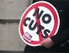 schild "no cuts"