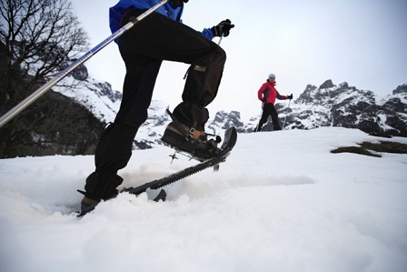 snowshoeing