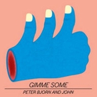 Plattencover "Gimme Some": Gezeichnete Hand, die mit drei Daumen "Thumbs Up" macht