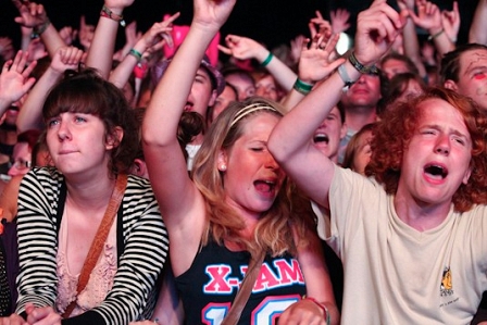 Menschen am Frequency-Festival