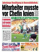 mitarbeiter musste vor Chefin knien - Krone-Schlagzeile