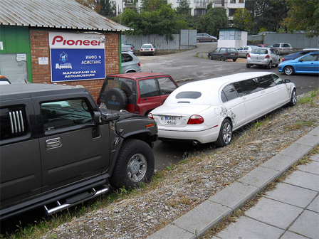 Parkplatz in Sofia