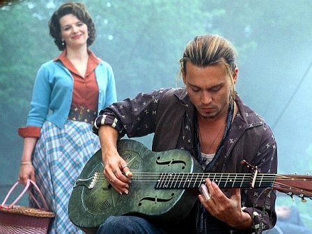 johnny depp und juliette binoche in "chocolat"