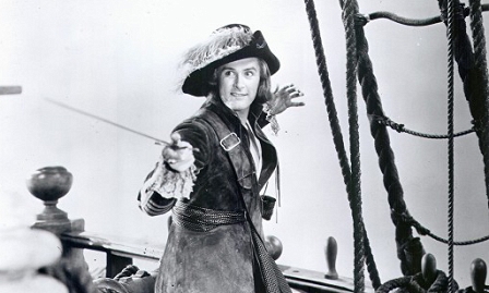 Errol Flynn in "Captain Blood"