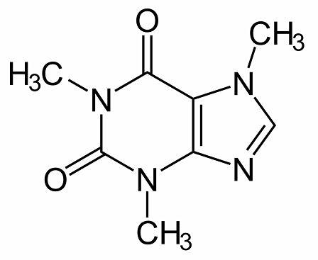 Koffein (Chemisches Symbol)