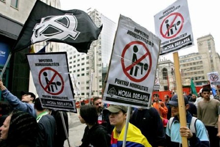 Anti Gay Demonstration in Bukarest, 2006