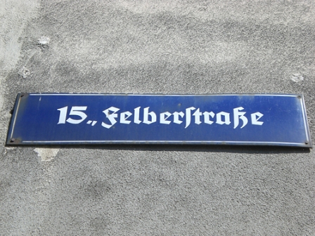 Straßenschild Felberstraße