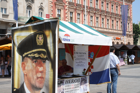 Stand am Hauptplatz in Zagreb