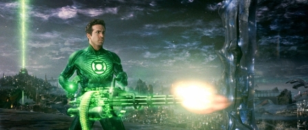 ryan reynolds als Superheld in "Green Lantern"