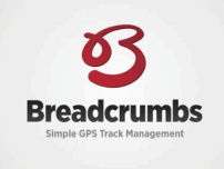 © breadcrumbs.com logo der GPS-anwendung "breadcrumbs"