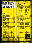 Flyer für das FM4 Fest München