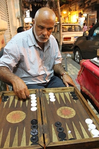 Spieler auf der Straße