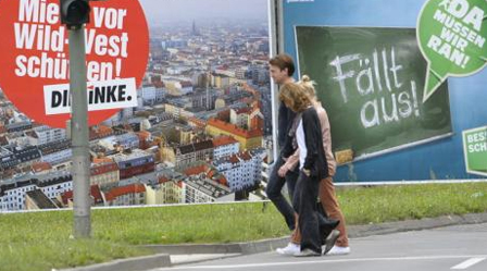 Grüne Wahlplakat