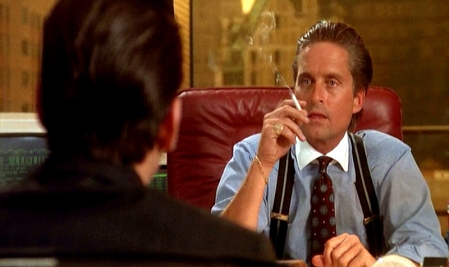 Michael Douglas in "Wall Street"