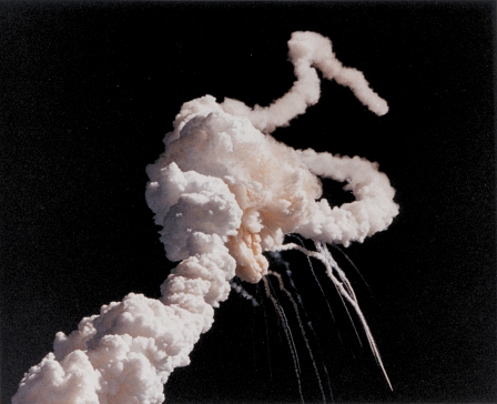 Explosion des Space Shuttle Challenger