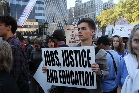 Occupy Wall Street, Unions, New York